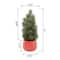 12" Unlit Tabletop Artificial Christmas Tree in Ceramic Sweater Pot